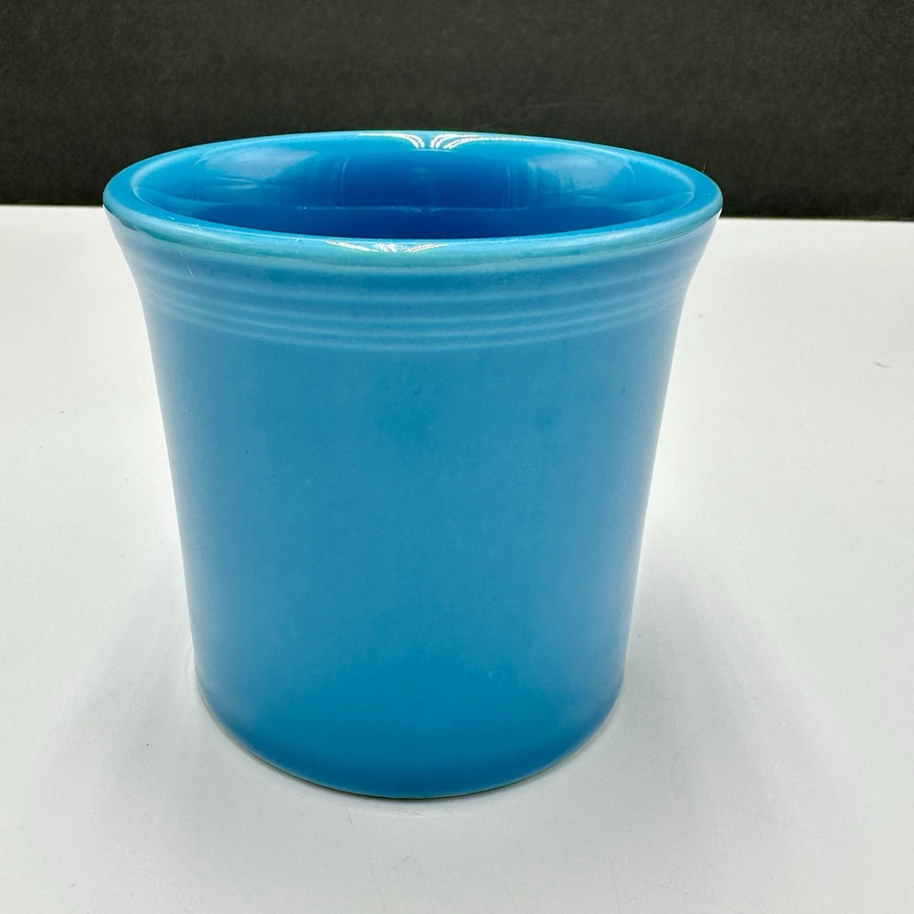 Fiesta Ware Coffee Cup Mug Homer Laughlin HLC O Ring Handle Teal Fiestaware - Picture 3 of 9